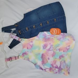 NWT girls jean dresses size 2T <set of 2>
